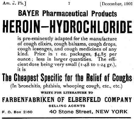 advertisement for Heroin
