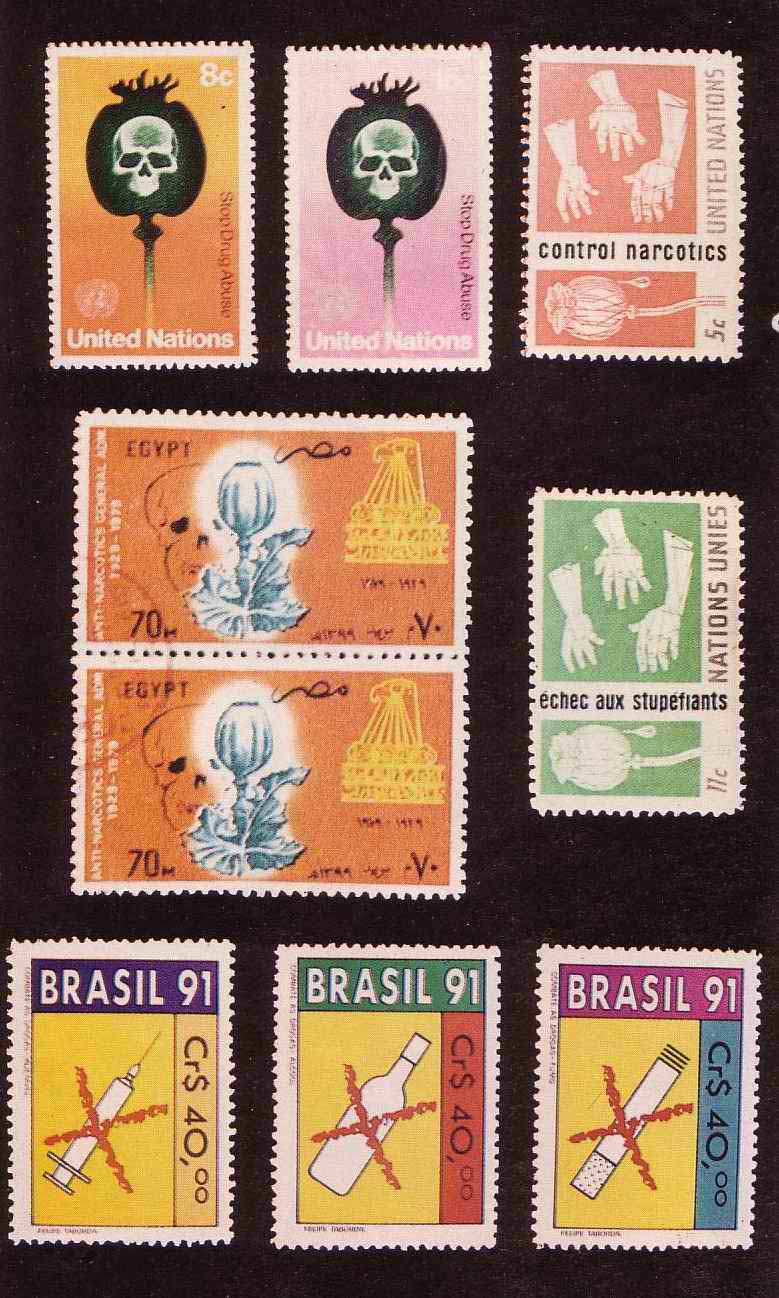 drugs on stamps