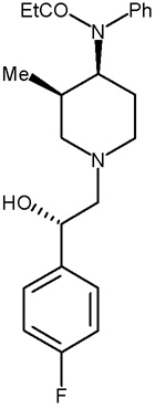 (3R,4S,beta-S)-13-fluoro ohmefentanyl
